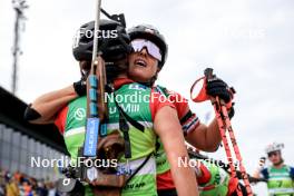 23.08.2024, Otepaeae, Estonia (EST): Kamila Zuk (POL), Anna Maka (POL), (l-r) - IBU Summer Biathlon World Championships, super sprint women, Otepaeae (EST). www.nordicfocus.com. © Manzoni/NordicFocus. Every downloaded picture is fee-liable.