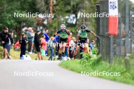 23.08.2024, Otepaeae, Estonia (EST): Paulina Batovska Fialkova (SVK), Tuuli Tomingas (EST), (l-r) - IBU Summer Biathlon World Championships, super sprint women, Otepaeae (EST). www.nordicfocus.com. © Manzoni/NordicFocus. Every downloaded picture is fee-liable.