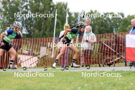 23.08.2024, Otepaeae, Estonia (EST): Venla Lehtonen (FIN), Milena Todorova (BUL), (l-r) - IBU Summer Biathlon World Championships, super sprint women, Otepaeae (EST). www.nordicfocus.com. © Manzoni/NordicFocus. Every downloaded picture is fee-liable.