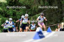 23.08.2024, Otepaeae, Estonia (EST): Lotte Lie (BEL), Aliona Makarova (MDA), (l-r) - IBU Summer Biathlon World Championships, super sprint women, Otepaeae (EST). www.nordicfocus.com. © Manzoni/NordicFocus. Every downloaded picture is fee-liable.