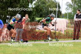 23.08.2024, Otepaeae, Estonia (EST): Venla Lehtonen (FIN), Milena Todorova (BUL), (l-r) - IBU Summer Biathlon World Championships, super sprint women, Otepaeae (EST). www.nordicfocus.com. © Manzoni/NordicFocus. Every downloaded picture is fee-liable.