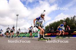 23.08.2024, Otepaeae, Estonia (EST): Seela Peuralahti (FIN), Kamila Zuk (POL), Grete Gaim (EST), Zuzana Remenova (SVK), Anastasia Tolmacheva (ROU), (l-r) - IBU Summer Biathlon World Championships, super sprint women, Otepaeae (EST). www.nordicfocus.com. © Manzoni/NordicFocus. Every downloaded picture is fee-liable.