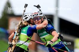 23.08.2024, Otepaeae, Estonia (EST): Paulina Batovska Fialkova (SVK), Suvi Minkkinen (FIN), (l-r) - IBU Summer Biathlon World Championships, super sprint women, Otepaeae (EST). www.nordicfocus.com. © Manzoni/NordicFocus. Every downloaded picture is fee-liable.