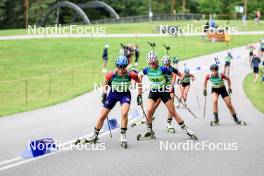 23.08.2024, Otepaeae, Estonia (EST): Anika Kozica (CRO), Venla Lehtonen (FIN), (l-r) - IBU Summer Biathlon World Championships, super sprint women, Otepaeae (EST). www.nordicfocus.com. © Manzoni/NordicFocus. Every downloaded picture is fee-liable.