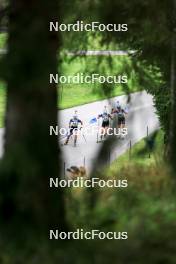 23.08.2024, Otepaeae, Estonia (EST): Anna Kryvonos (UKR), Suvi Minkkinen (FIN), Anika Kozica (CRO), (l-r) - IBU Summer Biathlon World Championships, super sprint women, Otepaeae (EST). www.nordicfocus.com. © Manzoni/NordicFocus. Every downloaded picture is fee-liable.