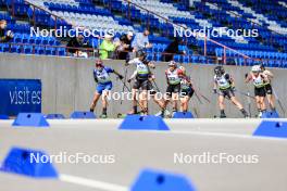 23.08.2024, Otepaeae, Estonia (EST): Anastasia Tolmacheva (ROU), Tuuli Tomingas (EST), Joanna Jakiela (POL), Johanna Talihaerm (EST), (l-r) - IBU Summer Biathlon World Championships, super sprint women, Otepaeae (EST). www.nordicfocus.com. © Manzoni/NordicFocus. Every downloaded picture is fee-liable.