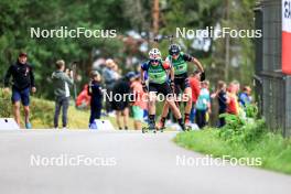 23.08.2024, Otepaeae, Estonia (EST): Paulina Batovska Fialkova (SVK), Tuuli Tomingas (EST), (l-r) - IBU Summer Biathlon World Championships, super sprint women, Otepaeae (EST). www.nordicfocus.com. © Manzoni/NordicFocus. Every downloaded picture is fee-liable.