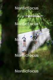 23.08.2024, Otepaeae, Estonia (EST): Anna Kryvonos (UKR), Suvi Minkkinen (FIN), Anika Kozica (CRO), (l-r) - IBU Summer Biathlon World Championships, super sprint women, Otepaeae (EST). www.nordicfocus.com. © Manzoni/NordicFocus. Every downloaded picture is fee-liable.