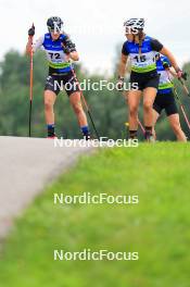 21.08.2024, Otepaeae, Estonia (EST): Hanna-Brita Kaasik (EST), Sonja Leinamo (FIN), (l-r) - IBU Summer Biathlon World Championships, training, Otepaeae (EST). www.nordicfocus.com. © Manzoni/NordicFocus. Every downloaded picture is fee-liable.