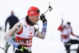 23.03.2024, Ulrichen, Switzerland (SUI): Sebastian Stalder (SUI) - Swiss Championships biathlon, mass, Ulrichen (SUI). www.nordicfocus.com. © Manzoni/NordicFocus. Every downloaded picture is fee-liable.