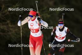 23.03.2024, Ulrichen, Switzerland (SUI): Chiara Arnet (SUI) - Swiss Championships biathlon, mass, Ulrichen (SUI). www.nordicfocus.com. © Manzoni/NordicFocus. Every downloaded picture is fee-liable.