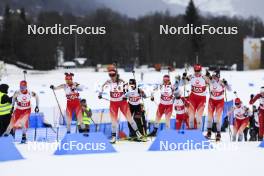 23.03.2024, Ulrichen, Switzerland (SUI): Event Feature: Start of the Race - Swiss Championships biathlon, mass, Ulrichen (SUI). www.nordicfocus.com. © Manzoni/NordicFocus. Every downloaded picture is fee-liable.