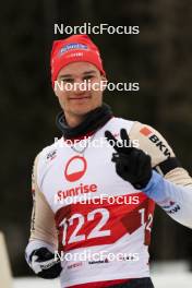 23.03.2024, Ulrichen, Switzerland (SUI): Niklas Hartweg (SUI) - Swiss Championships biathlon, mass, Ulrichen (SUI). www.nordicfocus.com. © Manzoni/NordicFocus. Every downloaded picture is fee-liable.