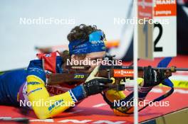 14.02.2024, Nove Mesto na Morave, Czechia (CZE): Peppe Femling (SWE) - IBU World Championships Biathlon, individual men, Nove Mesto na Morave (CZE). www.nordicfocus.com. © Thibaut/NordicFocus. Every downloaded picture is fee-liable.