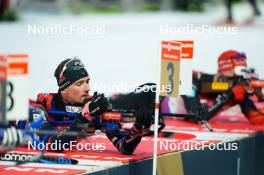 14.02.2024, Nove Mesto na Morave, Czechia (CZE): Fabien Claude (FRA) - IBU World Championships Biathlon, individual men, Nove Mesto na Morave (CZE). www.nordicfocus.com. © Thibaut/NordicFocus. Every downloaded picture is fee-liable.