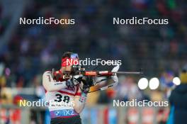 14.02.2024, Nove Mesto na Morave, Czechia (CZE): Joscha Burkhalter (SUI) - IBU World Championships Biathlon, individual men, Nove Mesto na Morave (CZE). www.nordicfocus.com. © Thibaut/NordicFocus. Every downloaded picture is fee-liable.