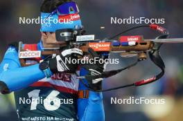 14.02.2024, Nove Mesto na Morave, Czechia (CZE): Tommaso Giacomel (ITA) - IBU World Championships Biathlon, individual men, Nove Mesto na Morave (CZE). www.nordicfocus.com. © Thibaut/NordicFocus. Every downloaded picture is fee-liable.