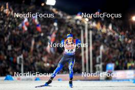 14.02.2024, Nove Mesto na Morave, Czechia (CZE): Anton Dudchenko (UKR) - IBU World Championships Biathlon, individual men, Nove Mesto na Morave (CZE). www.nordicfocus.com. © Manzoni/NordicFocus. Every downloaded picture is fee-liable.