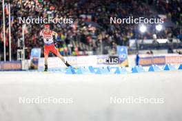 14.02.2024, Nove Mesto na Morave, Czechia (CZE): Niklas Hartweg (SUI) - IBU World Championships Biathlon, individual men, Nove Mesto na Morave (CZE). www.nordicfocus.com. © Manzoni/NordicFocus. Every downloaded picture is fee-liable.