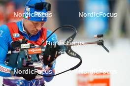 14.02.2024, Nove Mesto na Morave, Czechia (CZE): Lukas Hofer (ITA) - IBU World Championships Biathlon, individual men, Nove Mesto na Morave (CZE). www.nordicfocus.com. © Thibaut/NordicFocus. Every downloaded picture is fee-liable.