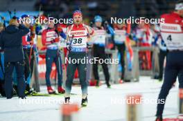 14.02.2024, Nove Mesto na Morave, Czechia (CZE): Joscha Burkhalter (SUI) - IBU World Championships Biathlon, individual men, Nove Mesto na Morave (CZE). www.nordicfocus.com. © Thibaut/NordicFocus. Every downloaded picture is fee-liable.