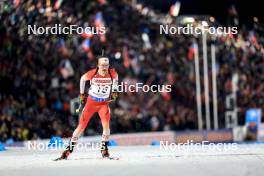 14.02.2024, Nove Mesto na Morave, Czechia (CZE): Adam Runnalls (CAN) - IBU World Championships Biathlon, individual men, Nove Mesto na Morave (CZE). www.nordicfocus.com. © Manzoni/NordicFocus. Every downloaded picture is fee-liable.