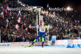 14.02.2024, Nove Mesto na Morave, Czechia (CZE): Jakov Fak (SLO) - IBU World Championships Biathlon, individual men, Nove Mesto na Morave (CZE). www.nordicfocus.com. © Manzoni/NordicFocus. Every downloaded picture is fee-liable.