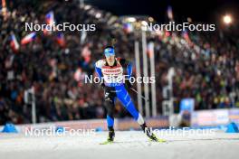 14.02.2024, Nove Mesto na Morave, Czechia (CZE): Rene Zahkna (EST) - IBU World Championships Biathlon, individual men, Nove Mesto na Morave (CZE). www.nordicfocus.com. © Manzoni/NordicFocus. Every downloaded picture is fee-liable.