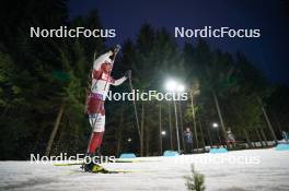 14.02.2024, Nove Mesto na Morave, Czechia (CZE): Andrejs Rastorgujevs (LAT) - IBU World Championships Biathlon, individual men, Nove Mesto na Morave (CZE). www.nordicfocus.com. © Thibaut/NordicFocus. Every downloaded picture is fee-liable.