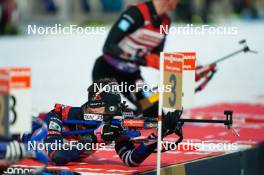 14.02.2024, Nove Mesto na Morave, Czechia (CZE): Fabien Claude (FRA) - IBU World Championships Biathlon, individual men, Nove Mesto na Morave (CZE). www.nordicfocus.com. © Thibaut/NordicFocus. Every downloaded picture is fee-liable.