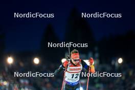 14.02.2024, Nove Mesto na Morave, Czechia (CZE): Benedikt Doll (GER) - IBU World Championships Biathlon, individual men, Nove Mesto na Morave (CZE). www.nordicfocus.com. © Manzoni/NordicFocus. Every downloaded picture is fee-liable.