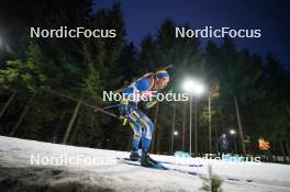 14.02.2024, Nove Mesto na Morave, Czechia (CZE): Anton Dudchenko (UKR) - IBU World Championships Biathlon, individual men, Nove Mesto na Morave (CZE). www.nordicfocus.com. © Thibaut/NordicFocus. Every downloaded picture is fee-liable.