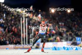 14.02.2024, Nove Mesto na Morave, Czechia (CZE): Benedikt Doll (GER) - IBU World Championships Biathlon, individual men, Nove Mesto na Morave (CZE). www.nordicfocus.com. © Manzoni/NordicFocus. Every downloaded picture is fee-liable.