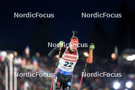 14.02.2024, Nove Mesto na Morave, Czechia (CZE): Johannes Kuehn (GER) - IBU World Championships Biathlon, individual men, Nove Mesto na Morave (CZE). www.nordicfocus.com. © Manzoni/NordicFocus. Every downloaded picture is fee-liable.