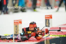 14.02.2024, Nove Mesto na Morave, Czechia (CZE): Philipp Horn (GER) - IBU World Championships Biathlon, individual men, Nove Mesto na Morave (CZE). www.nordicfocus.com. © Thibaut/NordicFocus. Every downloaded picture is fee-liable.