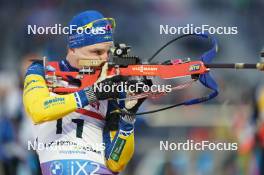 14.02.2024, Nove Mesto na Morave, Czechia (CZE): Jesper Nelin (SWE) - IBU World Championships Biathlon, individual men, Nove Mesto na Morave (CZE). www.nordicfocus.com. © Thibaut/NordicFocus. Every downloaded picture is fee-liable.