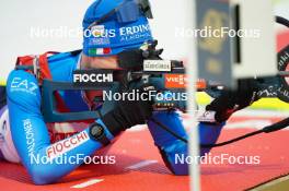 14.02.2024, Nove Mesto na Morave, Czechia (CZE): Lukas Hofer (ITA) - IBU World Championships Biathlon, individual men, Nove Mesto na Morave (CZE). www.nordicfocus.com. © Thibaut/NordicFocus. Every downloaded picture is fee-liable.