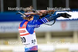 14.02.2024, Nove Mesto na Morave, Czechia (CZE): Campbell Wright (USA) - IBU World Championships Biathlon, individual men, Nove Mesto na Morave (CZE). www.nordicfocus.com. © Manzoni/NordicFocus. Every downloaded picture is fee-liable.