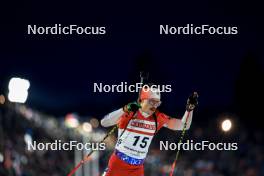 14.02.2024, Nove Mesto na Morave, Czechia (CZE): Adam Runnalls (CAN) - IBU World Championships Biathlon, individual men, Nove Mesto na Morave (CZE). www.nordicfocus.com. © Manzoni/NordicFocus. Every downloaded picture is fee-liable.