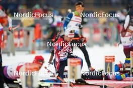 14.02.2024, Nove Mesto na Morave, Czechia (CZE): Felix Leitner (AUT) - IBU World Championships Biathlon, individual men, Nove Mesto na Morave (CZE). www.nordicfocus.com. © Thibaut/NordicFocus. Every downloaded picture is fee-liable.