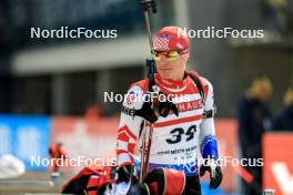 14.02.2024, Nove Mesto na Morave, Czechia (CZE): Kresimir Crnkovic (CRO) - IBU World Championships Biathlon, individual men, Nove Mesto na Morave (CZE). www.nordicfocus.com. © Manzoni/NordicFocus. Every downloaded picture is fee-liable.