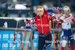 14.02.2024, Nove Mesto na Morave, Czechia (CZE): Felix Leitner (AUT) - IBU World Championships Biathlon, individual men, Nove Mesto na Morave (CZE). www.nordicfocus.com. © Thibaut/NordicFocus. Every downloaded picture is fee-liable.