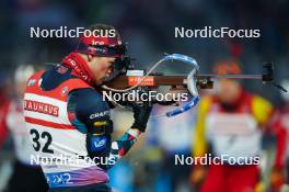 14.02.2024, Nove Mesto na Morave, Czechia (CZE): Endre Stroemsheim (NOR) - IBU World Championships Biathlon, individual men, Nove Mesto na Morave (CZE). www.nordicfocus.com. © Thibaut/NordicFocus. Every downloaded picture is fee-liable.