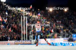 14.02.2024, Nove Mesto na Morave, Czechia (CZE): Benedikt Doll (GER) - IBU World Championships Biathlon, individual men, Nove Mesto na Morave (CZE). www.nordicfocus.com. © Manzoni/NordicFocus. Every downloaded picture is fee-liable.