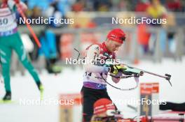 14.02.2024, Nove Mesto na Morave, Czechia (CZE): Sebastian Stalder (SUI) - IBU World Championships Biathlon, individual men, Nove Mesto na Morave (CZE). www.nordicfocus.com. © Thibaut/NordicFocus. Every downloaded picture is fee-liable.