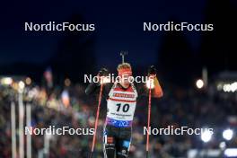 14.02.2024, Nove Mesto na Morave, Czechia (CZE): Roman Rees (GER) - IBU World Championships Biathlon, individual men, Nove Mesto na Morave (CZE). www.nordicfocus.com. © Manzoni/NordicFocus. Every downloaded picture is fee-liable.