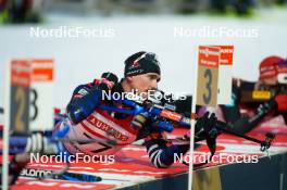 14.02.2024, Nove Mesto na Morave, Czechia (CZE): Fabien Claude (FRA) - IBU World Championships Biathlon, individual men, Nove Mesto na Morave (CZE). www.nordicfocus.com. © Thibaut/NordicFocus. Every downloaded picture is fee-liable.