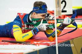 14.02.2024, Nove Mesto na Morave, Czechia (CZE): Martin Ponsiluoma (SWE) - IBU World Championships Biathlon, individual men, Nove Mesto na Morave (CZE). www.nordicfocus.com. © Thibaut/NordicFocus. Every downloaded picture is fee-liable.