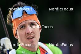 14.02.2024, Nove Mesto na Morave, Czechia (CZE): Miha Dovzan (SLO) - IBU World Championships Biathlon, individual men, Nove Mesto na Morave (CZE). www.nordicfocus.com. © Manzoni/NordicFocus. Every downloaded picture is fee-liable.