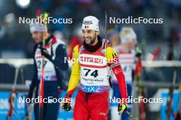 14.02.2024, Nove Mesto na Morave, Czechia (CZE): Cesar Beauvais (BEL) - IBU World Championships Biathlon, individual men, Nove Mesto na Morave (CZE). www.nordicfocus.com. © Thibaut/NordicFocus. Every downloaded picture is fee-liable.